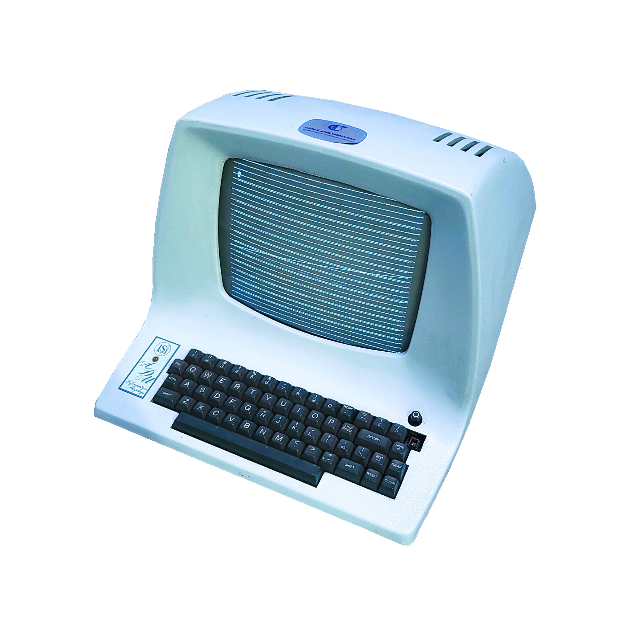 Practical 1970's Duck Egg Blue VDU Terminal Mainframe Computer ...