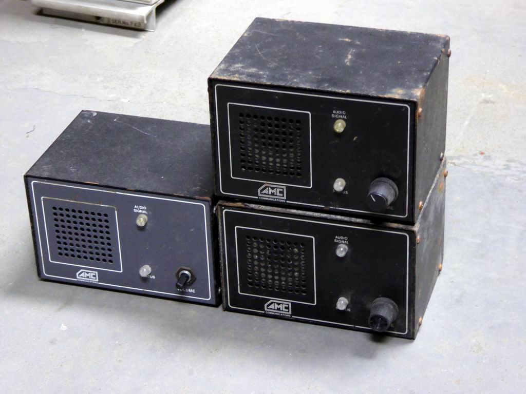 Small desktop speakers with grill & volume knob Electro Props Hire