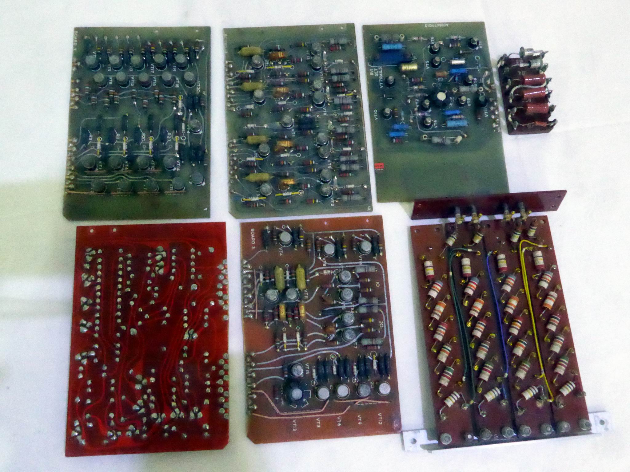 Selection of 1960s Printed Circuit Boards (PCBs) | Electro Props Hire