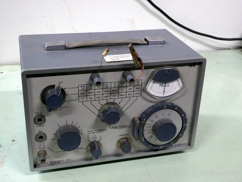 Period Marconi TF 2700 universal LCR component bridge Electro Props Hire