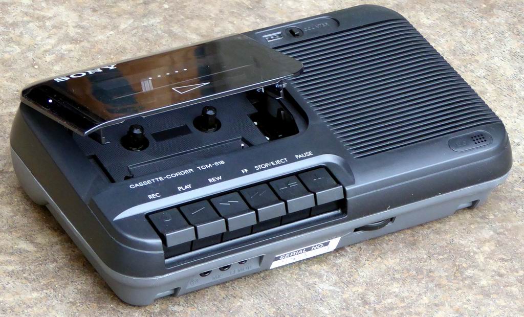 1980s portable Sony cassette recorder Electro Props Hire
