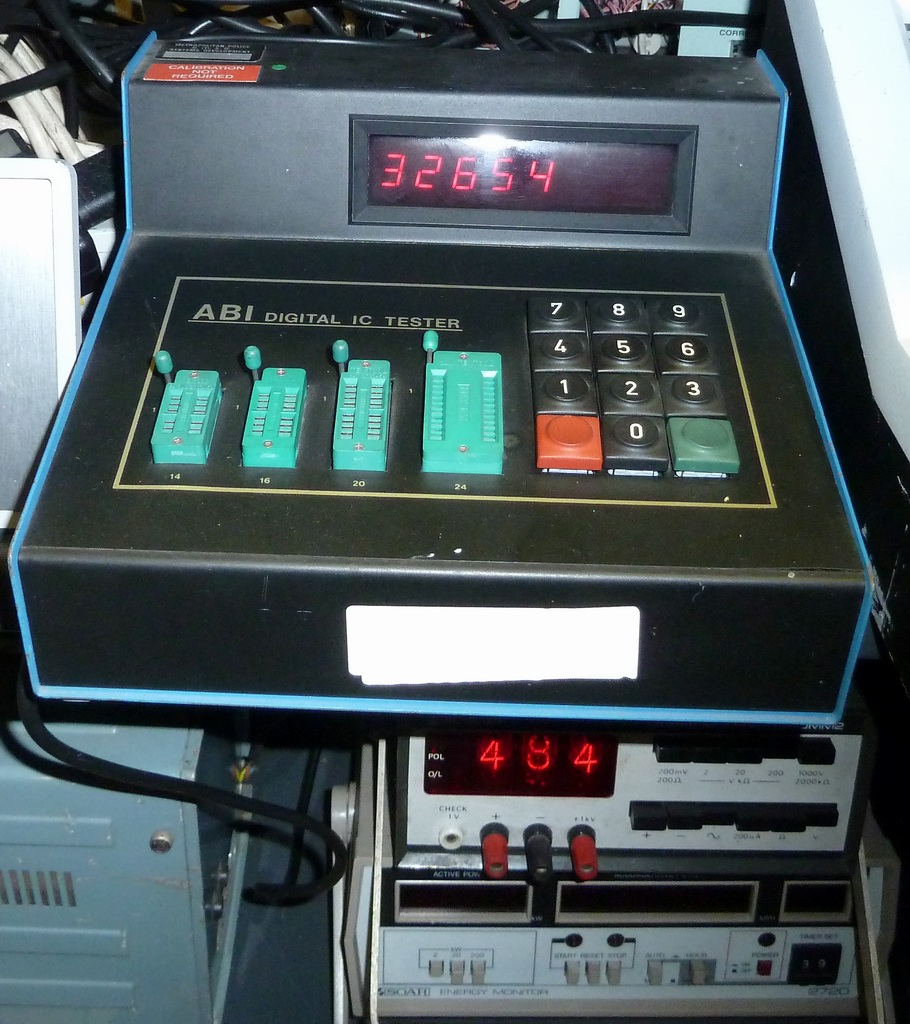 Practical digital chip tester lab prop | Electro Props Hire