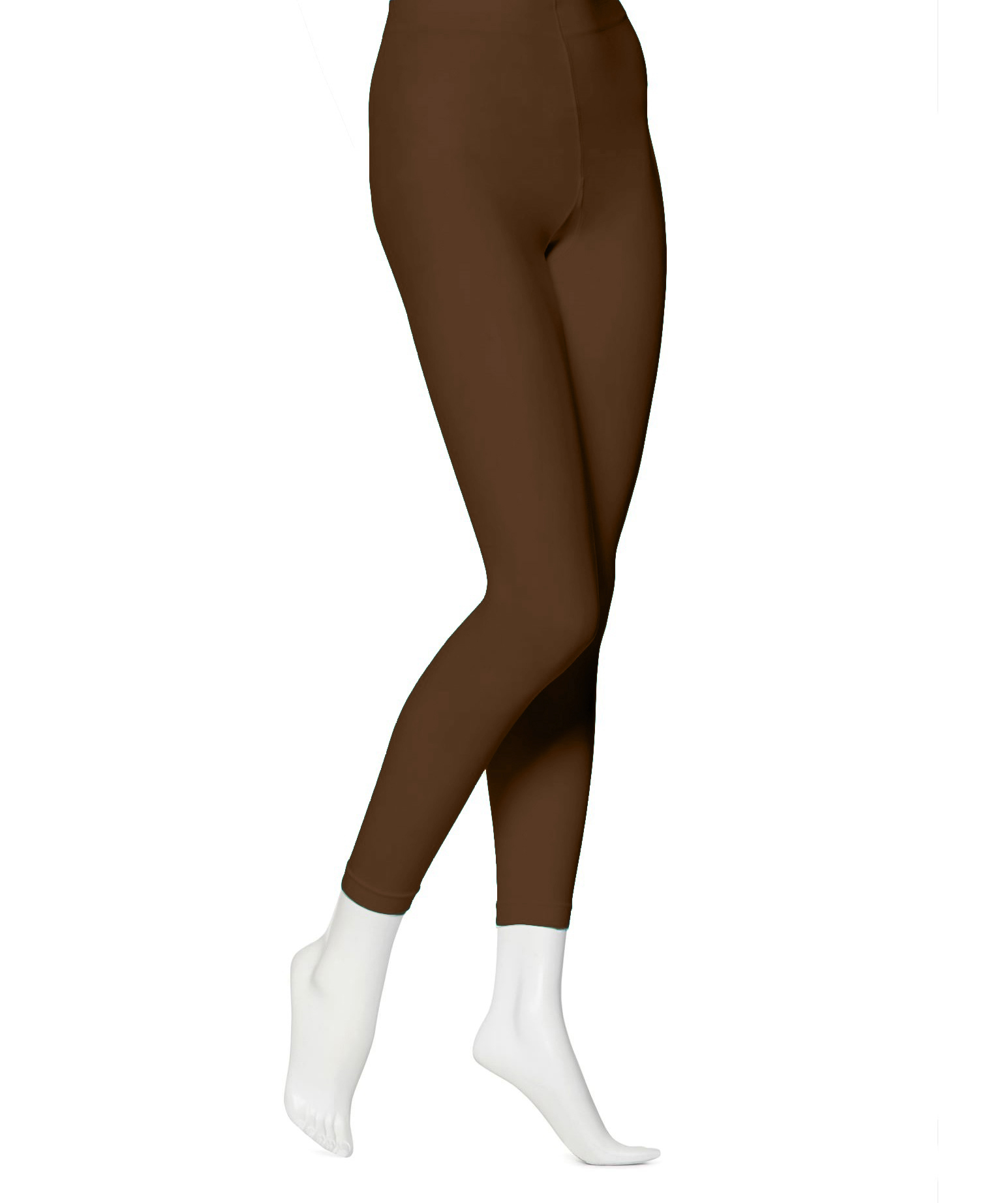 EMEM Apparel Women's Solid Colored Opaque Microfiber Footless Dance