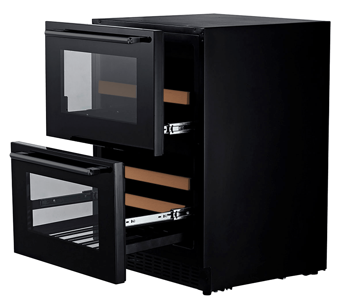 Built-in wine cooler - WineCave 60DD Fullglass Black