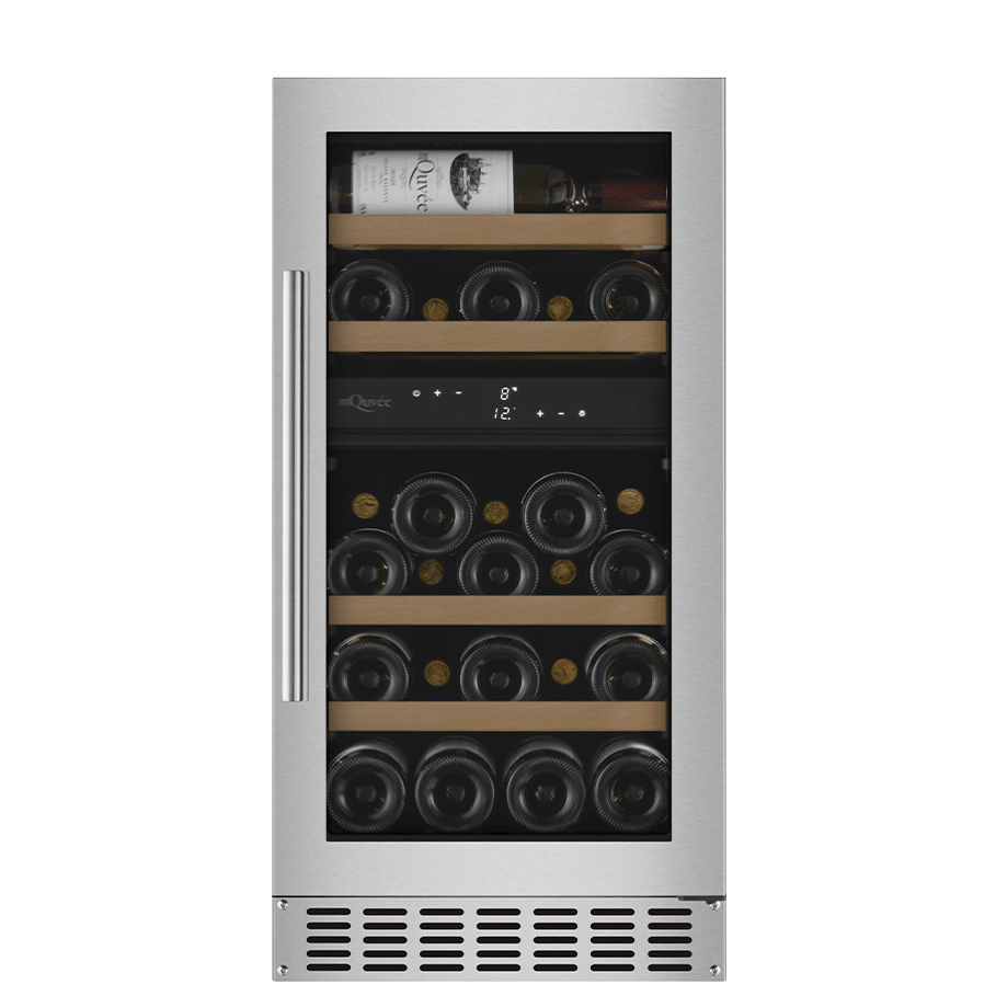 Vinkyl inbyggbar 40 cm - WineCave 700 40D Stainless, rostfri vinkyl, energisnål