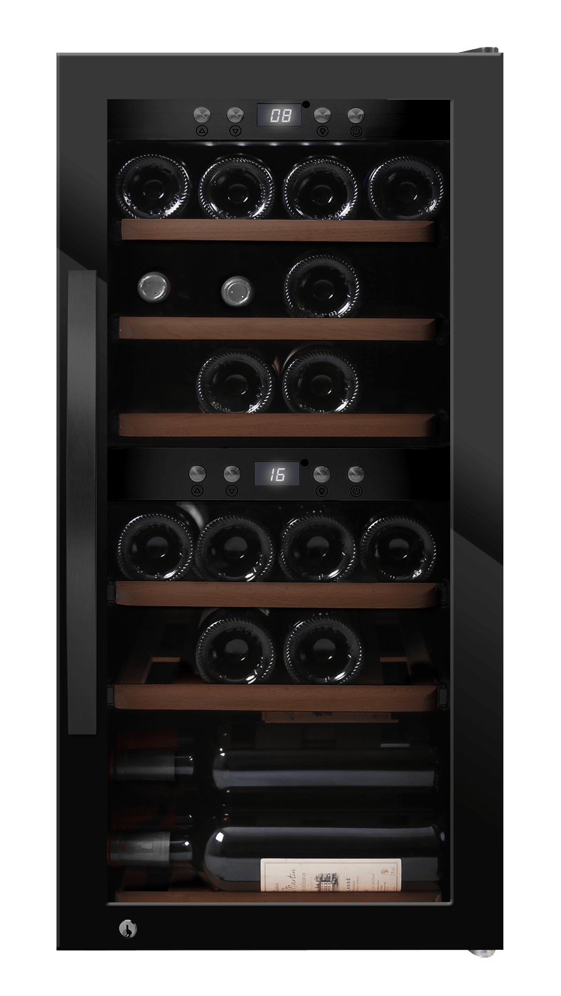 (Outlet) - Fristående vinkyl - WineExpert 24 Fullglass Black