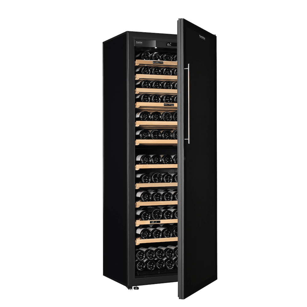 Vinlagringsskåp - La Première Solid Black Door - Premium pack