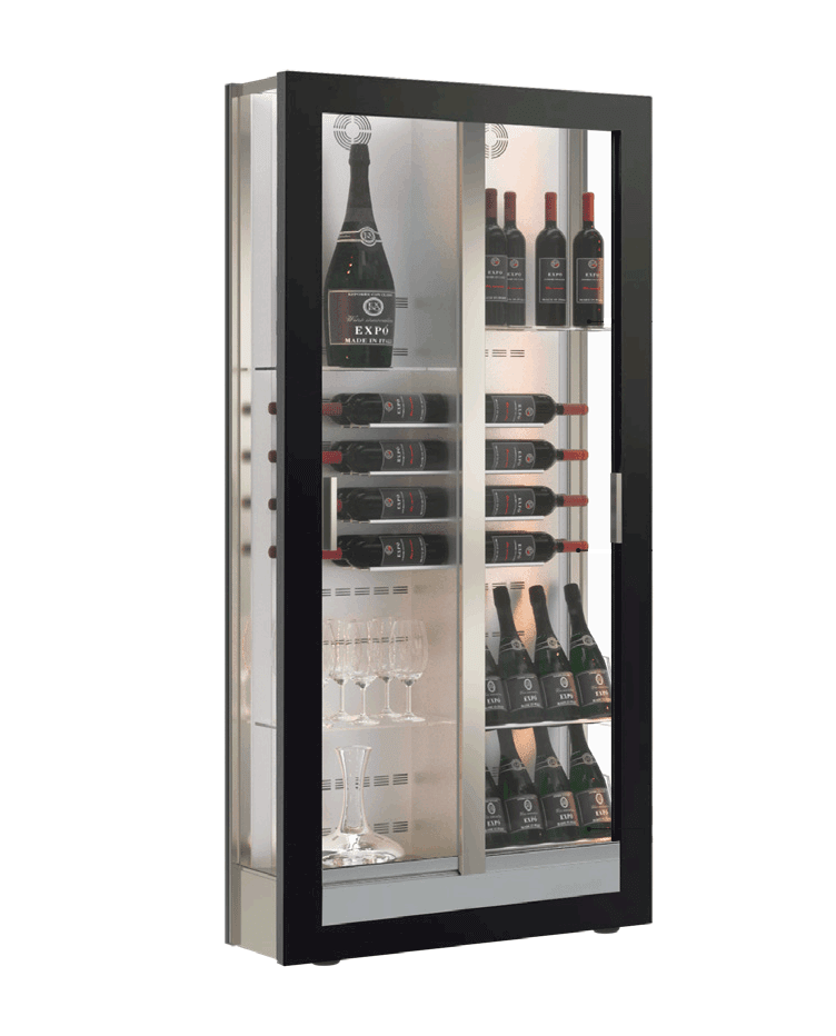 Fristående vinkyl - Teca H14 Black