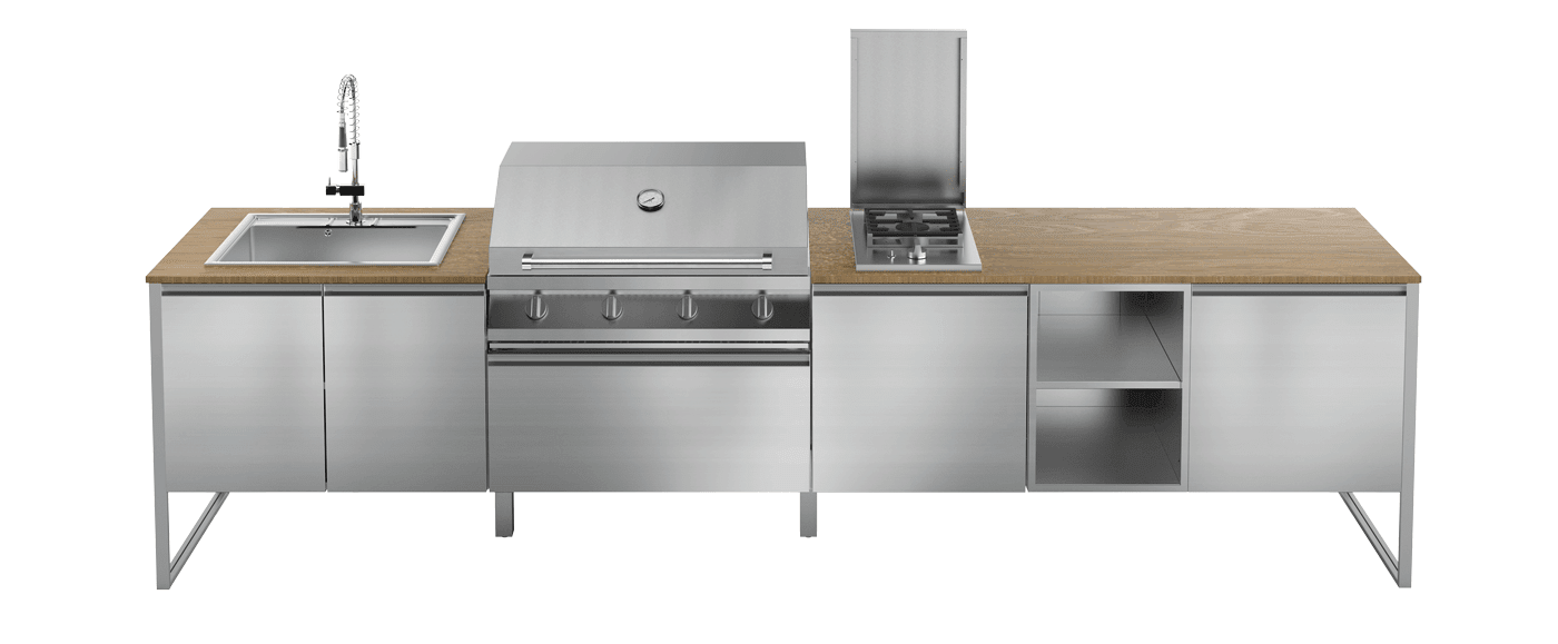 Gea - Fritstående udekøkken - Marmolada