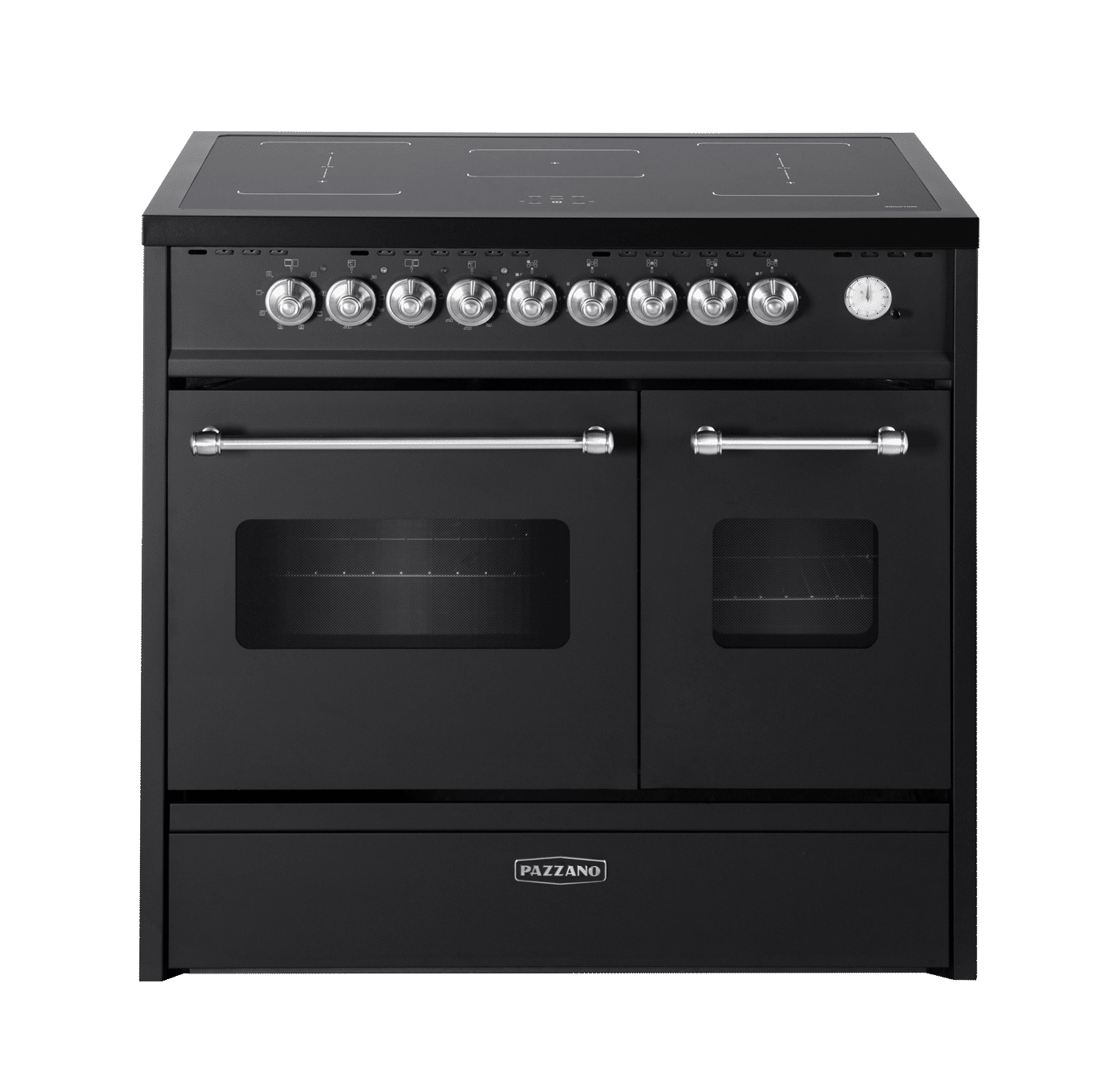 Cuore - Induktionkomfur 90 cm (2 ovne) (Sort/Børstet stål)