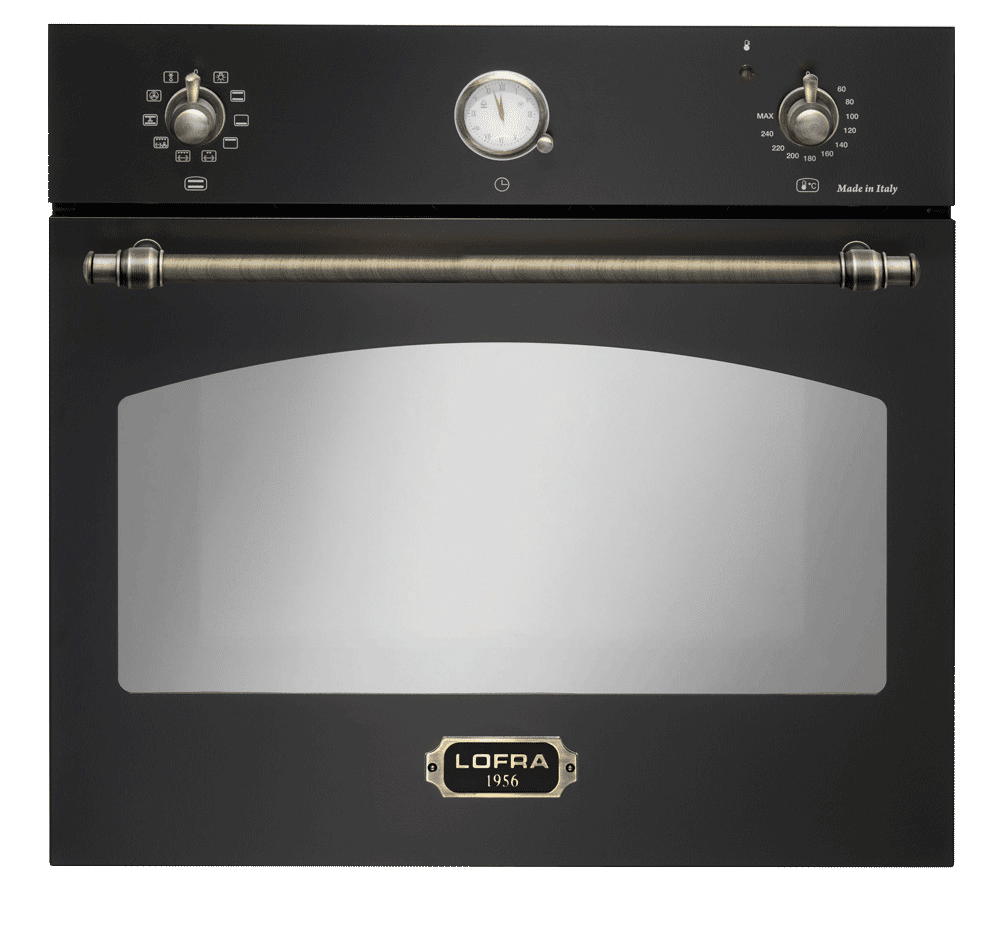 Indbygningsovn Dolce Vita 60 cm (Antrasittsort/Bronze)