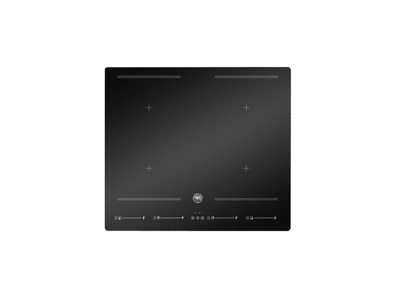 Modern induktionsplade 60 cm, 4 zoner, 2 fleks. zoner