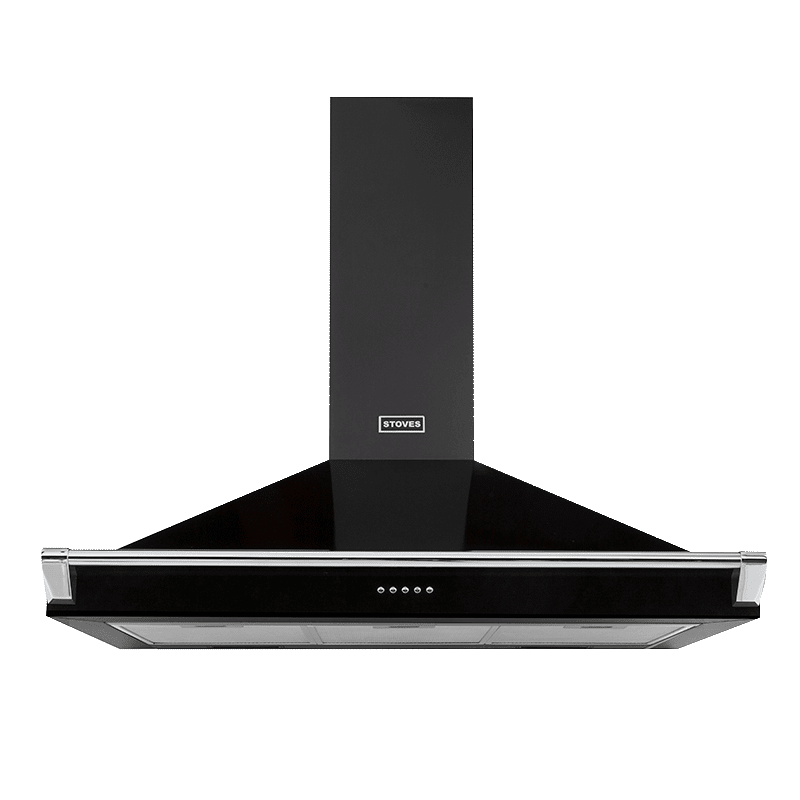 Stoves - Fläkt Richmond 90 cm med stång - Svart