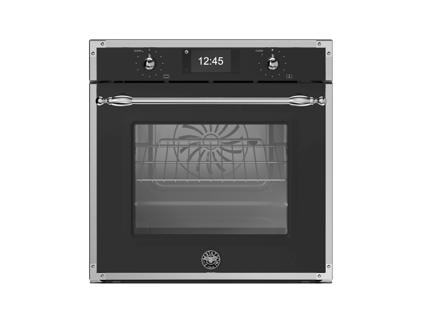 Heritage - Dampfovn med pyrolyse 60 cm (Mat sort/Krom)