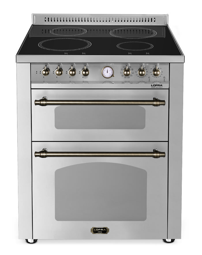 (Outlet) - Lofra Spis - Dolce Vita 70 cm (2 ugnar) (Rostfri/Brons) Induktion