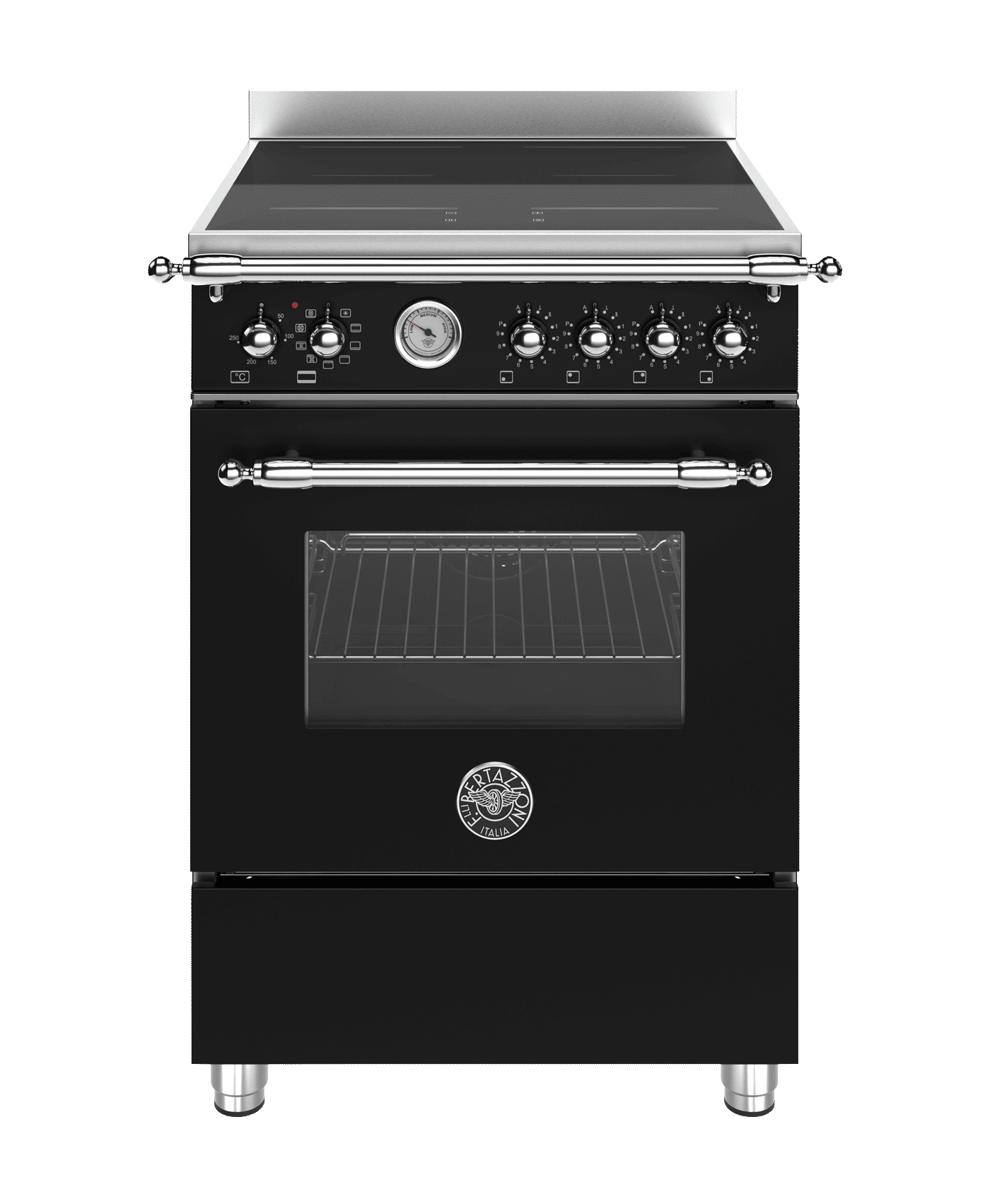 Heritage - Induktionskomfur 60 cm (1 ovn) (Sort/Krom) - HER64I1ENEC2