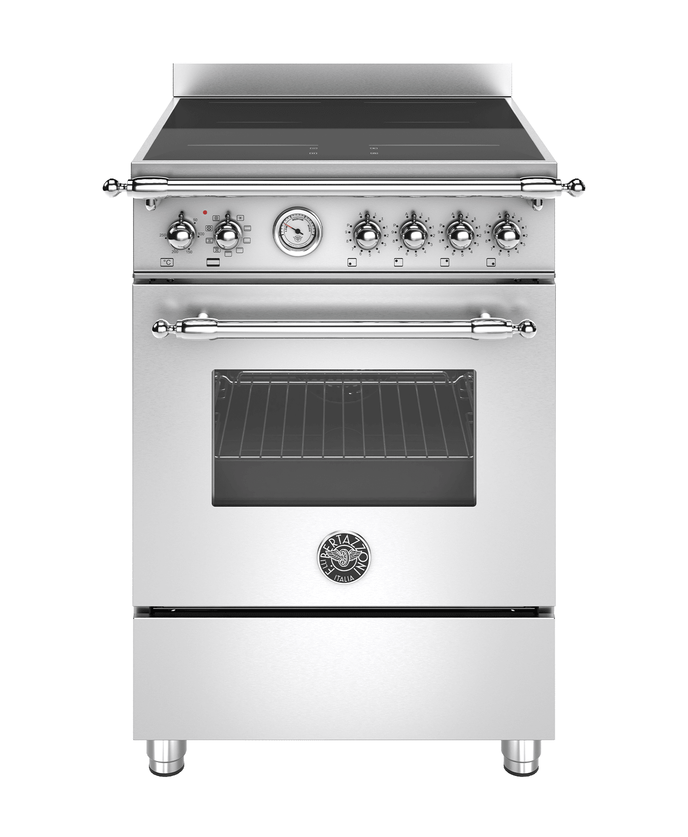 Heritage - Induktionskomfur 60 cm (1 ovn) (Rustfri/Krom) - HER64I1EXC2