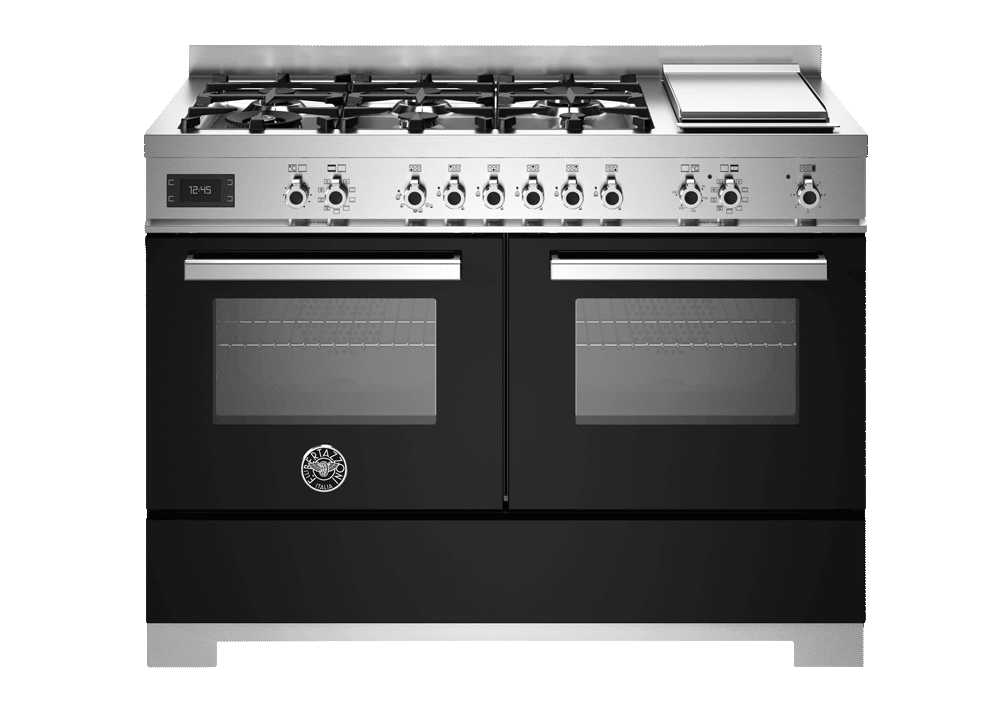 Professional - Gaskomfur 120 cm (2 ovne) (Sort) - PRO126G2ENET2