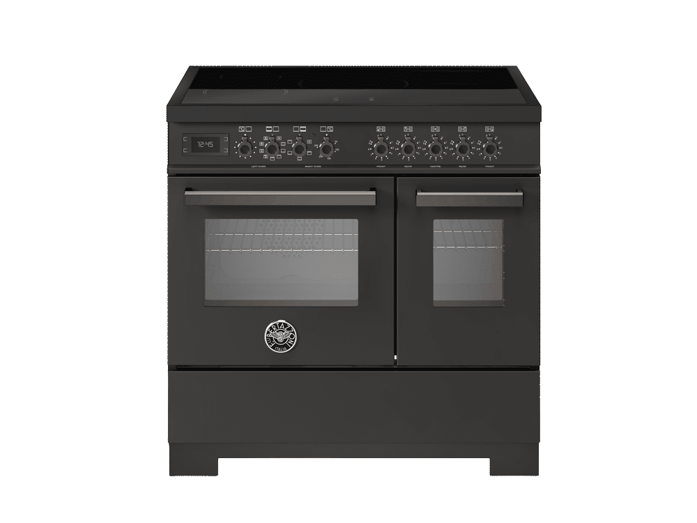 Professional - Induktionskomfur 90 cm (2 ovne) (Carbonio) - PRO95I2ECAT2