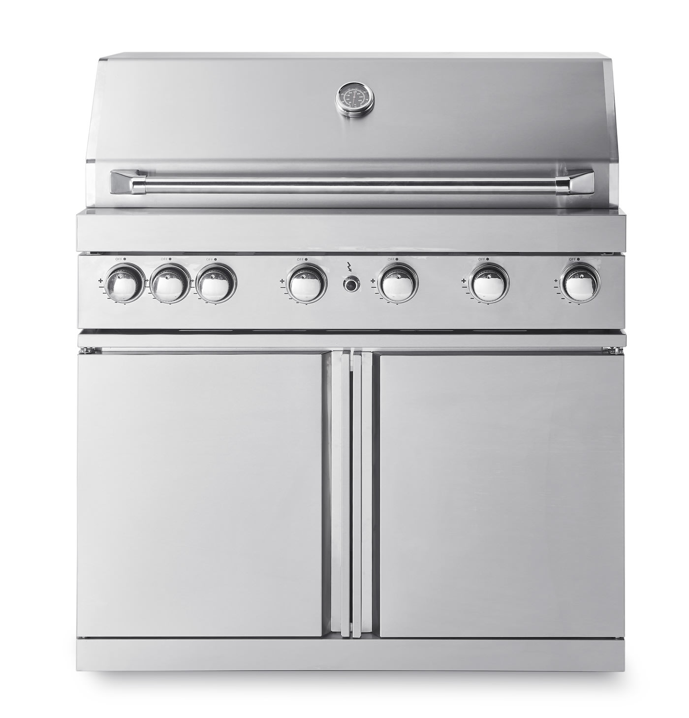 Stainless Collection - Fritstående gasgrill med 6 blus og infravarme