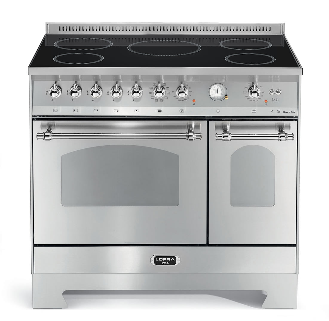 (Outlet) - Dolce Vita - Induktionsspis 90 cm (2 ugnar) (Rostfri/Krom)