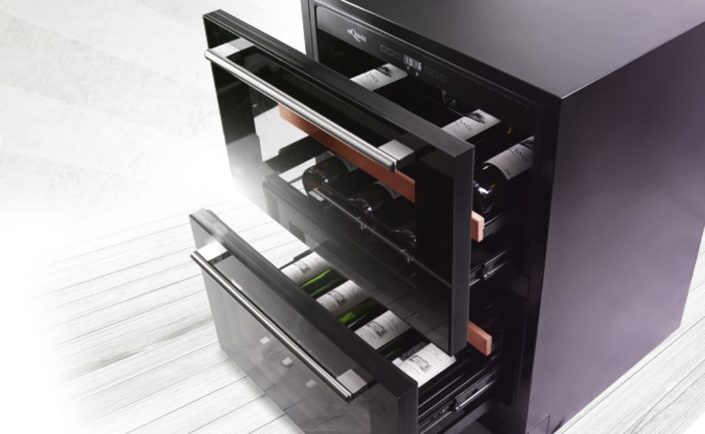 Built-in wine cooler - WineCave 60DD Fullglass Black 