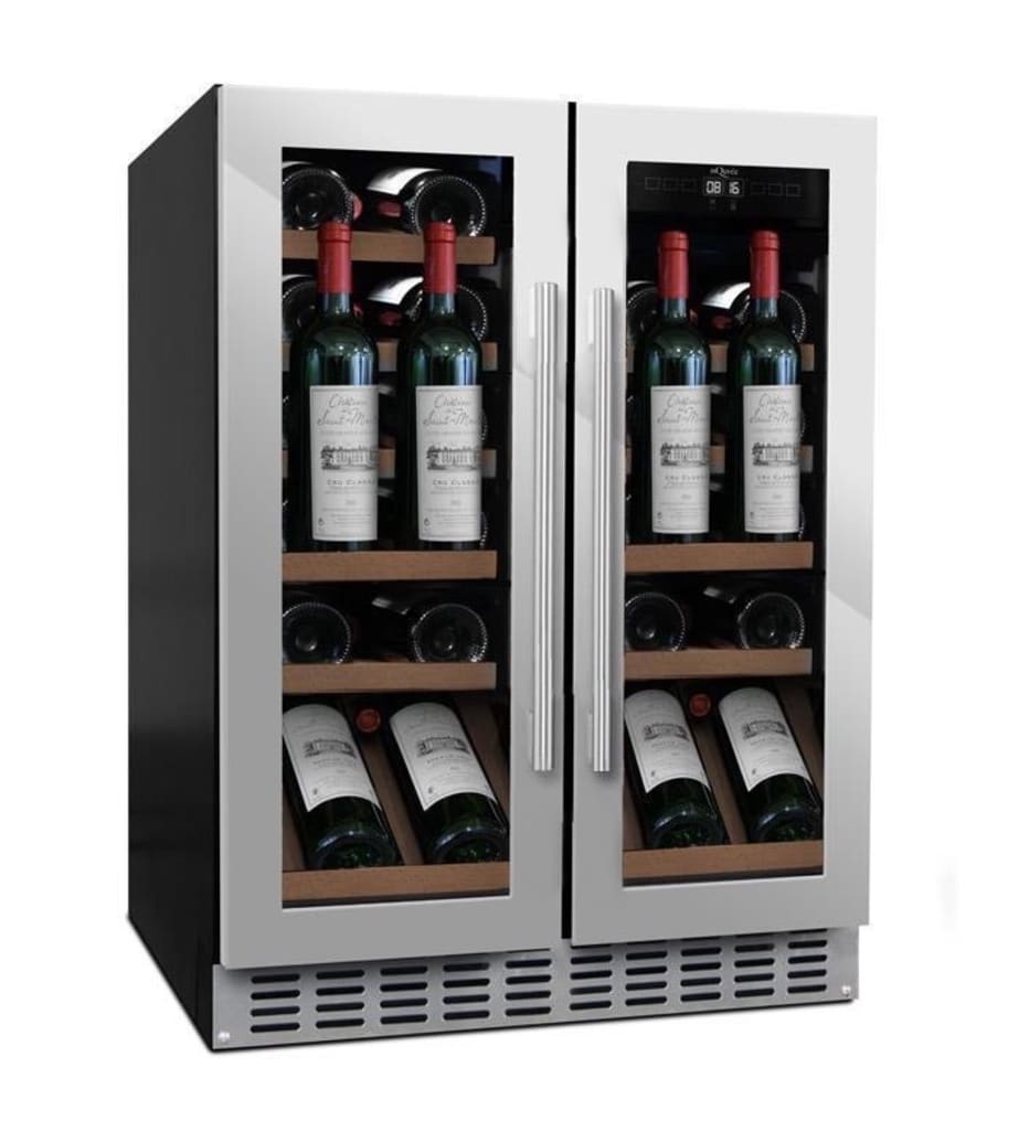 Built-in wine cooler - WineCave 60D2 Stainless Label-view