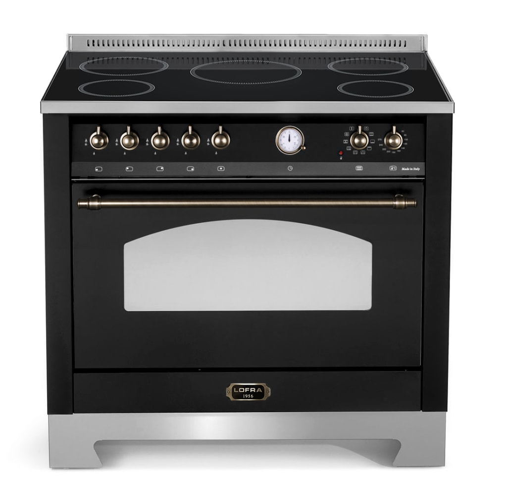 Lofra Range cooker - Dolce Vita 90 cm (1 oven) (Black/Bronze) Induction