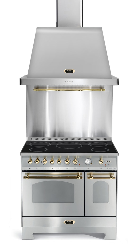 Range cooker - Dolce Vita 90 cm (2 ovens) (Stainless/Brassed) Induction