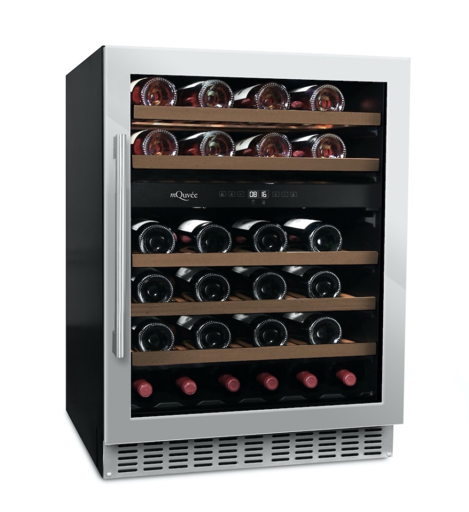 Under-counter wine fridge - WineCave 60D Stainless