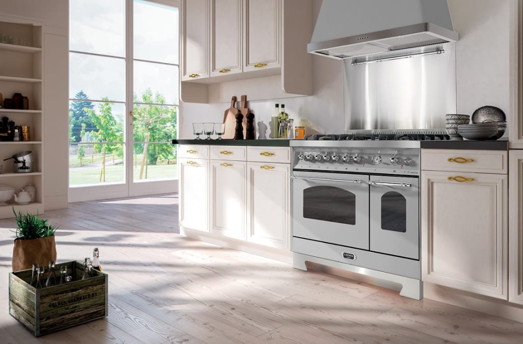 Ensemble de cuisine - Lofra Dolcevita 90 cm (cuisinière à induction + lave-vaisselle + réfrigérateur + crédence + hotte)