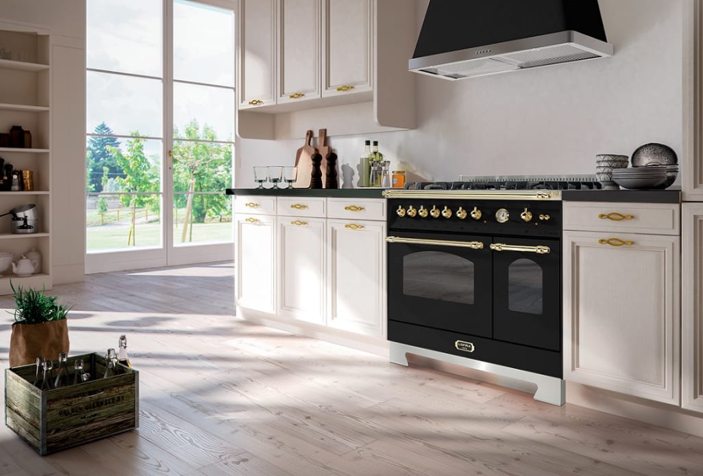 Kitchen Package - Lofra Dolce Vita 90 cm (Cooker + Dishwasher + Refrigerator + Extractor hood + Splashback) Induction