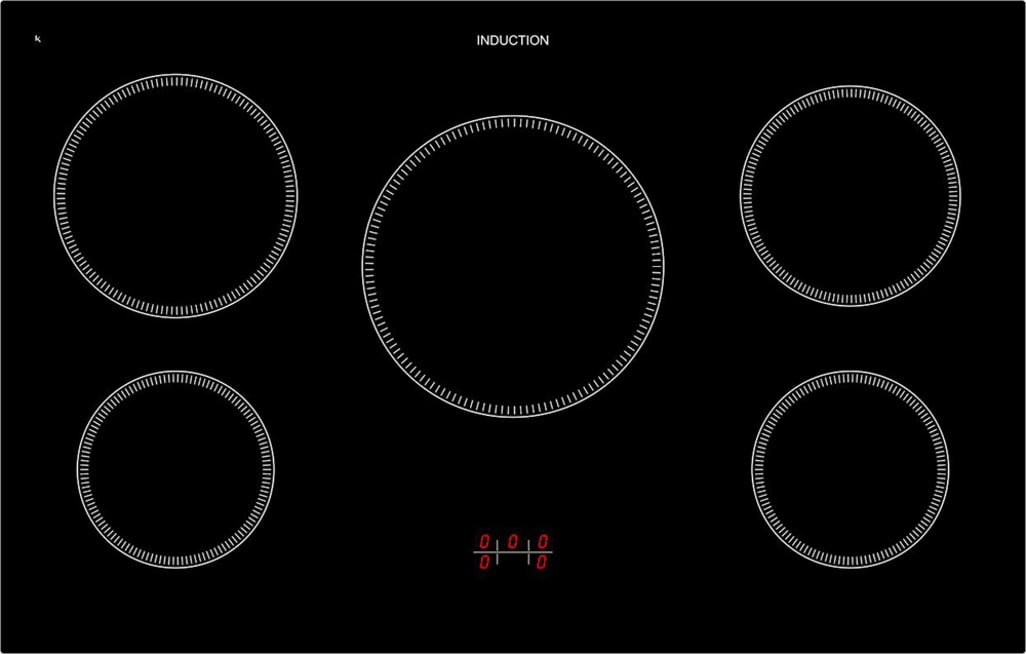 Cooker package Stainless/Brass - Dolce Vita 90 cm induction (cooker + extraction hood + splashback)