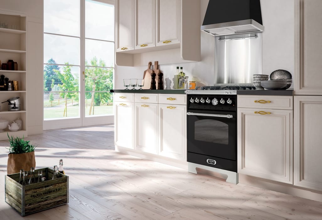 Range cooker - Dolce Vita 60 cm (1 oven) (Black/Chrome) Gas