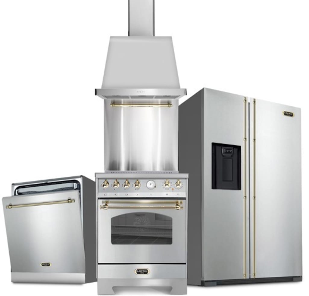 Kitchen Package - Lofra Dolce Vita 60 cm (Cooker + Dishwasher + Refrigerator + Extractor hood + Splashback) Gas