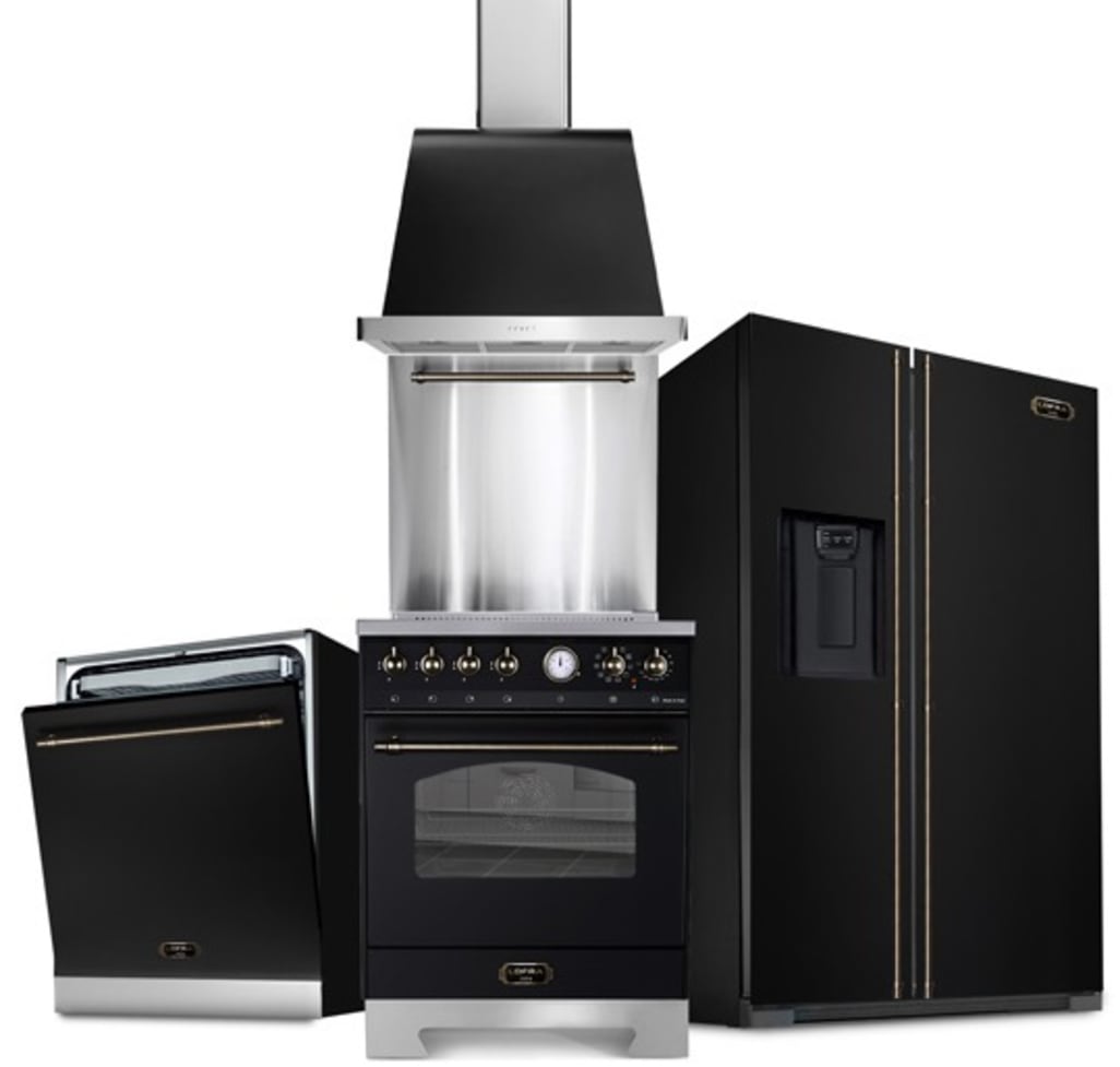 Kitchen Package Lofra Dolce Vita 60 cm (Cooker + Dishwasher + Refrigerator + Extractor hood + Splashback) Induction