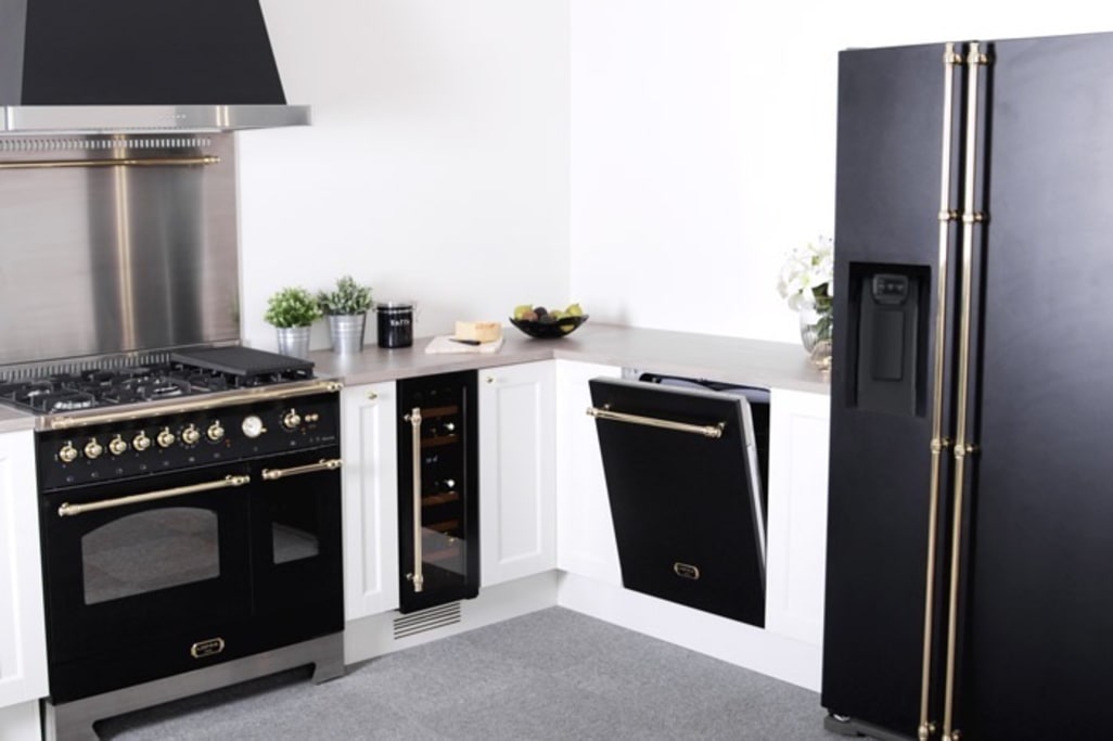 Ensemble de cuisine - Lofra Dolcevita 90 cm (cuisinière à induction + lave-vaisselle + réfrigérateur + crédence + hotte)