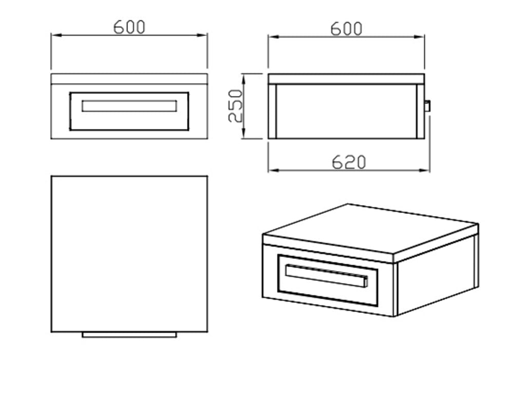 Myoutdoorkitchen - Nordic Line - Module de rangement avec Planche à découper (Inox)