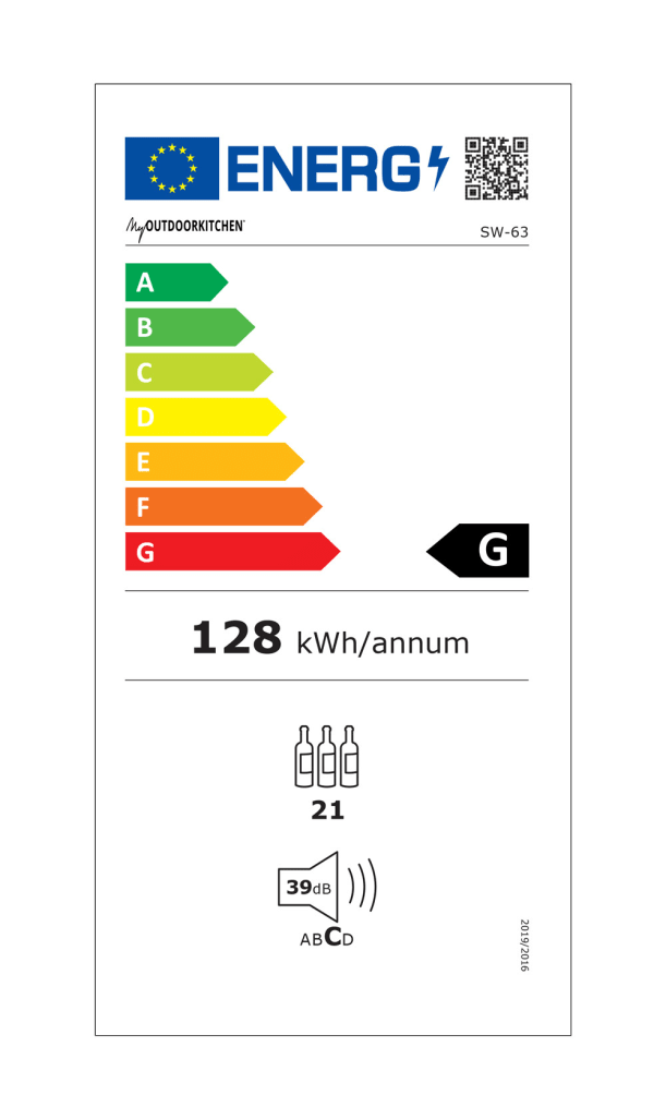 Nordic Line - Réfrigérateur indépendant (Inoxydable)