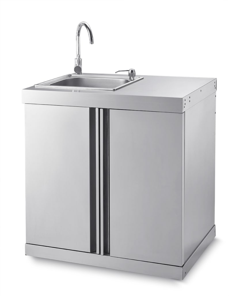 Stainless Collection - Module with sink and storage cabinet