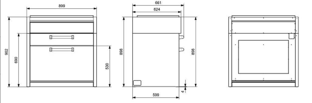 Modular system - Oppbevaringsmodul 90 cm 