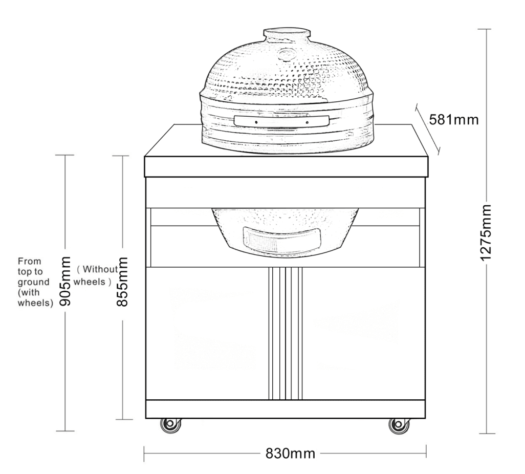 Black Collection - Kamado-Moduuli