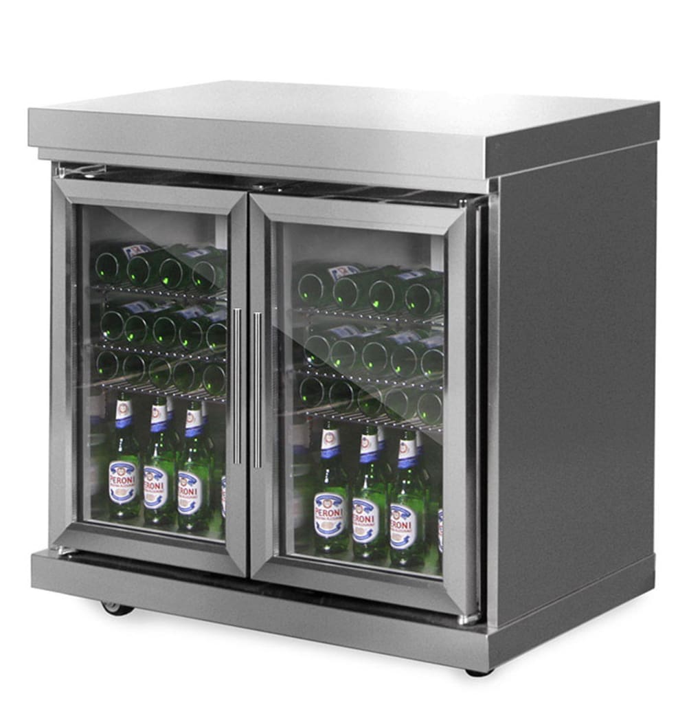 Stainless Collection - Module fridge with double doors 