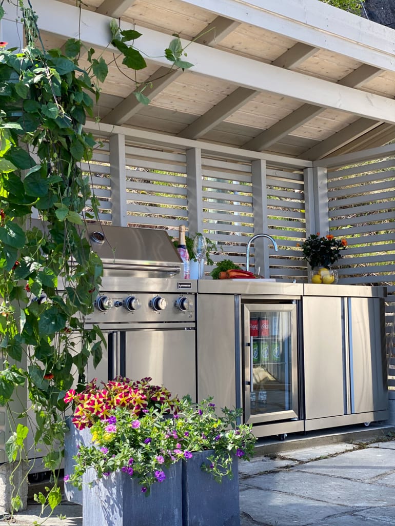 Stainless Collection - Module with sink and storage cabinet