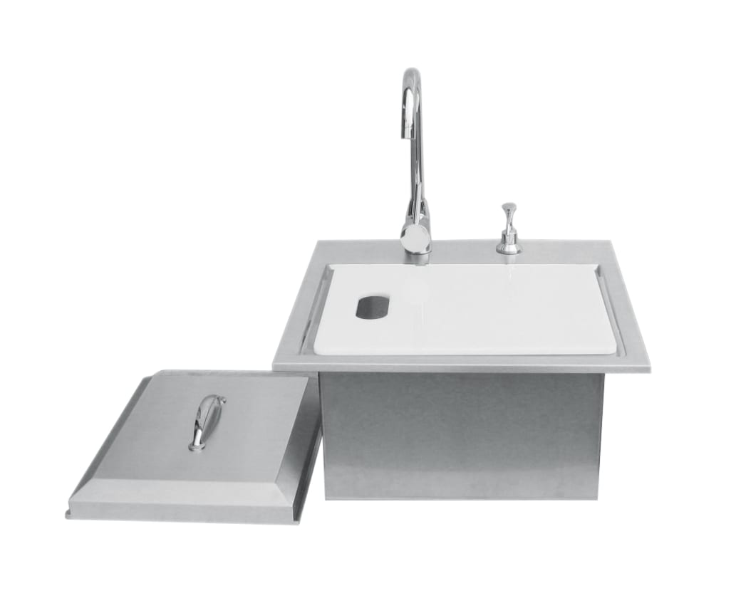 SunstoneMetal - Built-in tap & cutting board