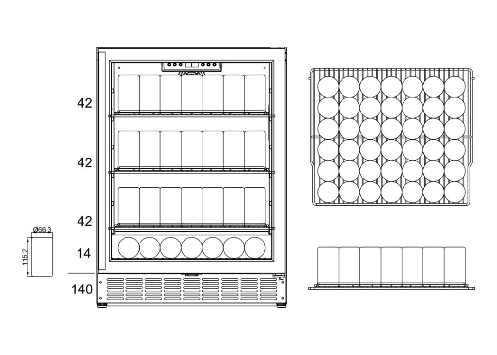 Built-in beer cooler