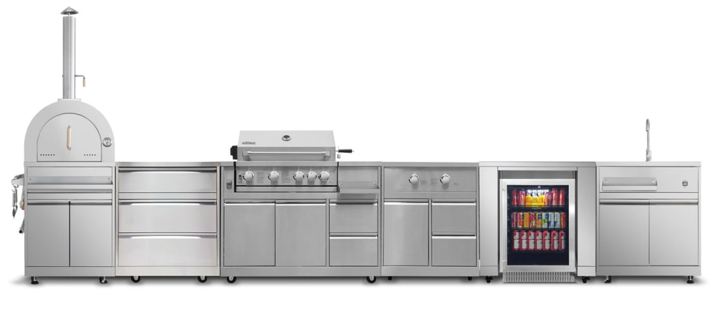 Myoutdoorkitchen - Inox Range - 304SS Stainless - Pizza Oven with Cabinet