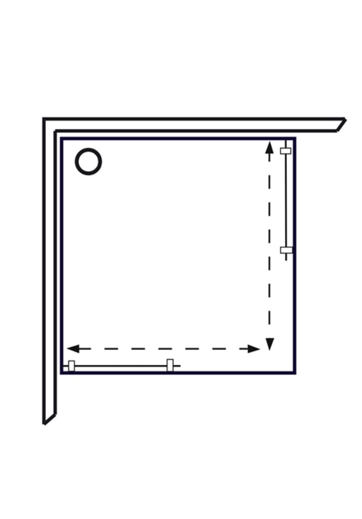 Polaris SQ Duschkabine 70x90-H Klarglas