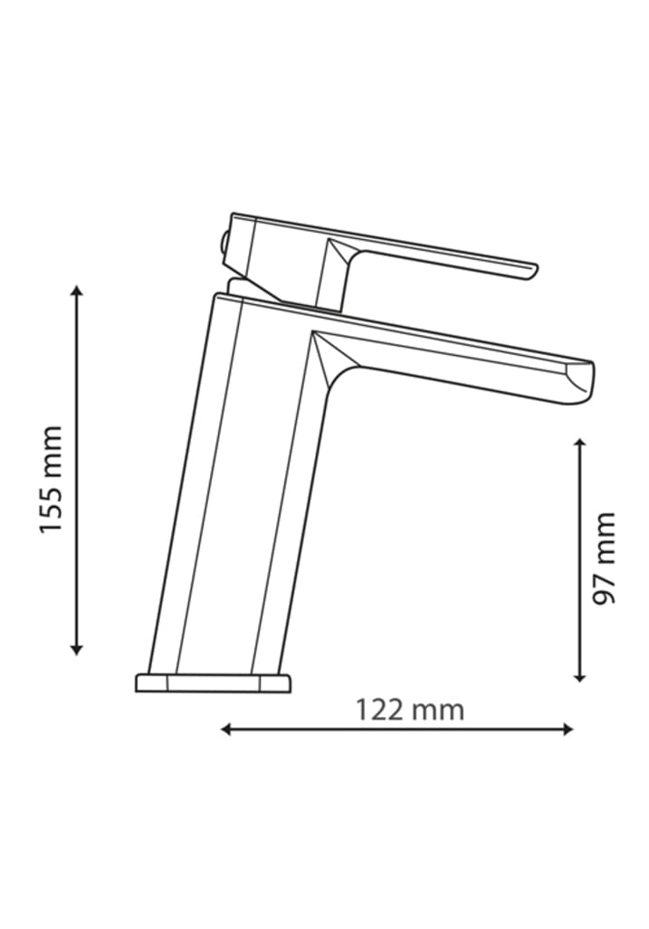 Waschtischarmatur Flow Chrom