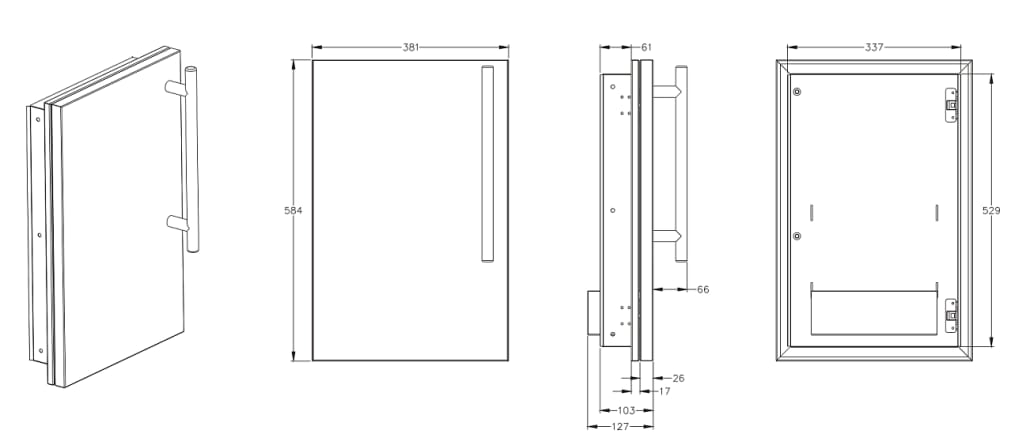 Built-in - Porte simple à encastrer